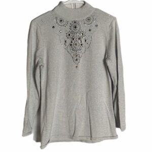 Lauren Michelle Gray Turtleneck Sweater